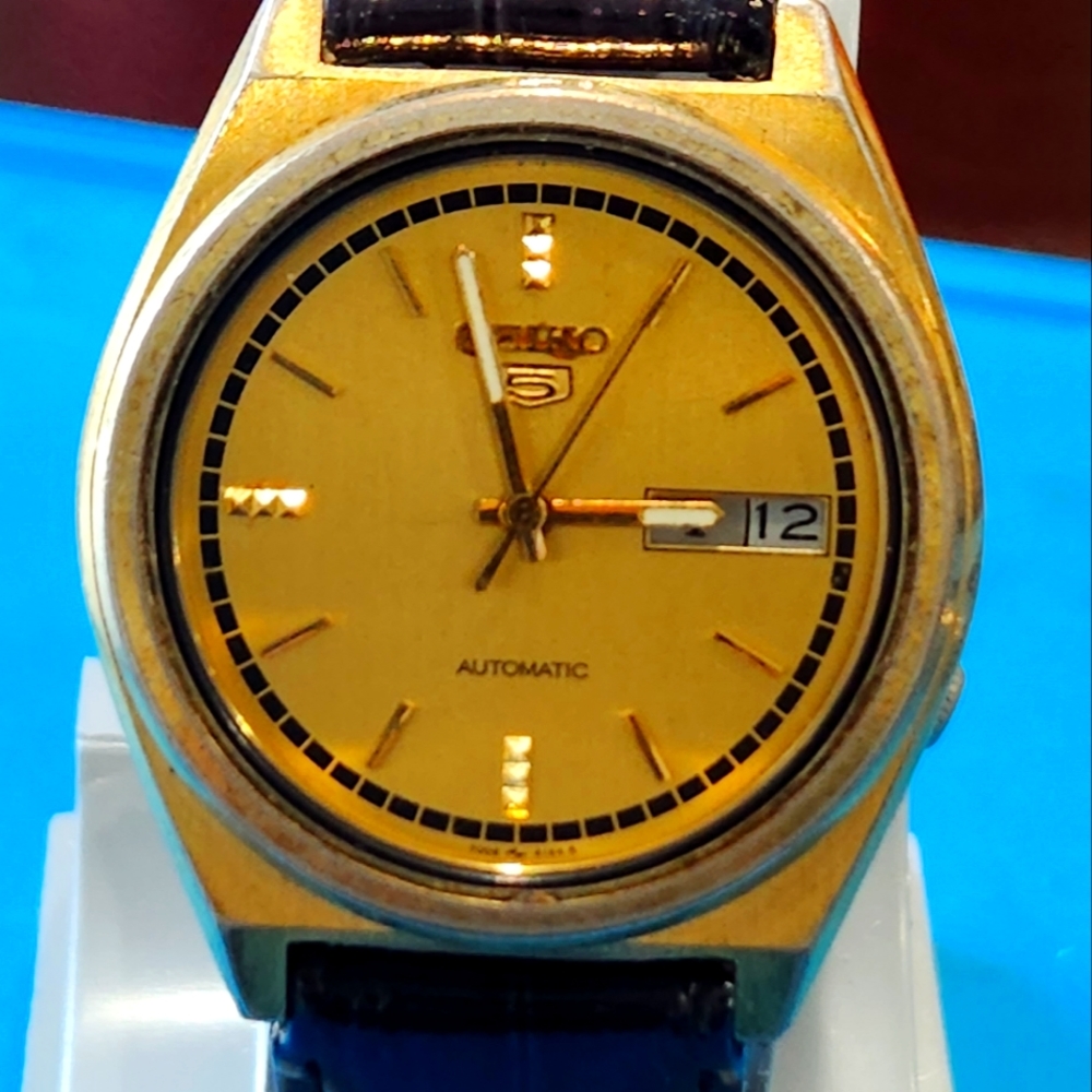 Seiko 5 Automatic, 7009-3070,Gold case/Dial
